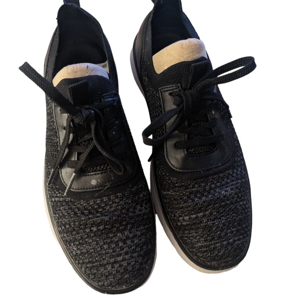 G.H. Bass & Co. Mens Bryson KT Pop Sneaker Shoe Size 8 1/2 Black Mesh